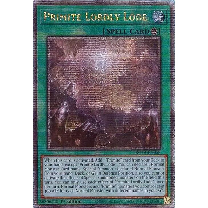 Image for Primite Lordly Lode (Quarter Century Secret Rare) (ROTA-EN058) (ROTA) - YuGiOh