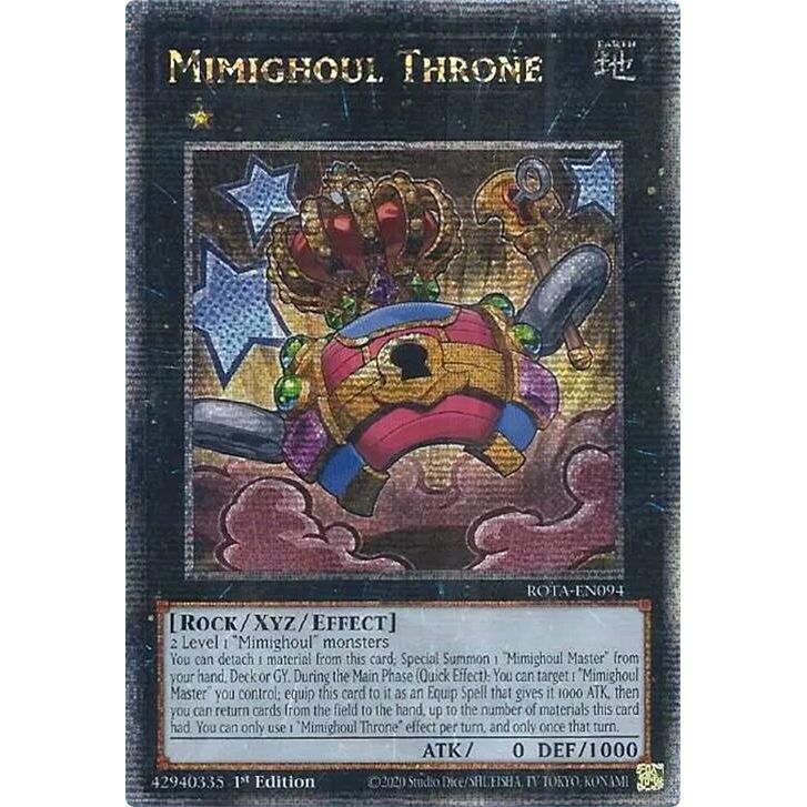 Image for Mimighoul Throne (Quarter Century Secret Rare) (ROTA-EN094) (ROTA) - YuGiOh