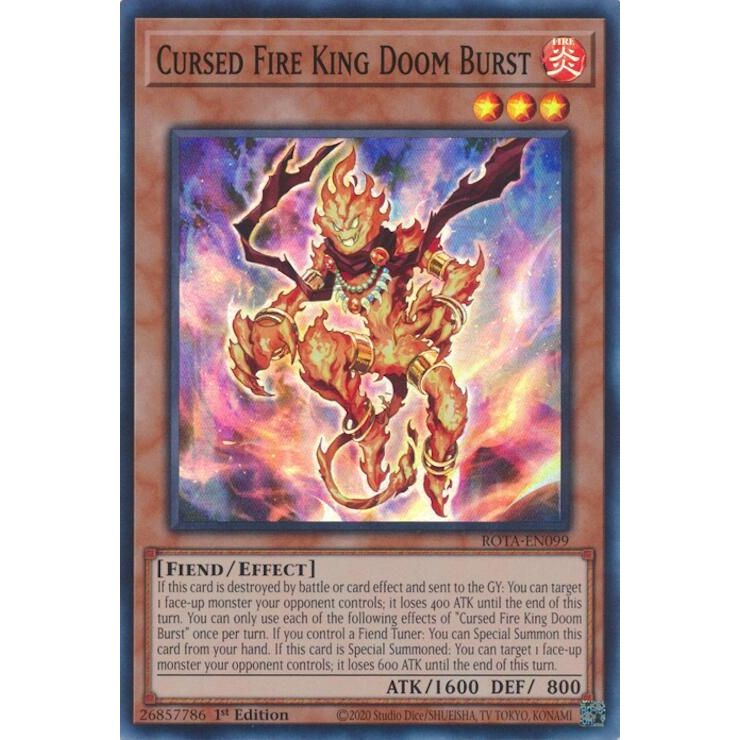 Image for Cursed Fire King Doom Burst (ROTA-EN099) (ROTA) - YuGiOh