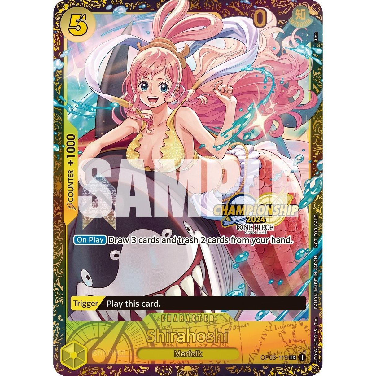 Image for Shirahoshi (October Championship 2024 Online Regional) (OP03-116) (OP-PR) - One Piece Card Game