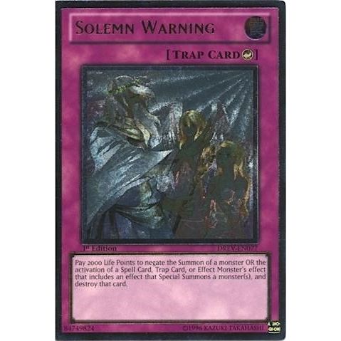 Image for Solemn Warning (UTR) (DREV-EN077) (DREV) - YuGiOh