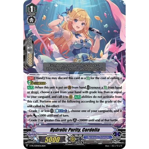 Image for Hydrolic Purity, Cordelia (V-PR/0304EN) (VPR) - Cardfight Vanguard