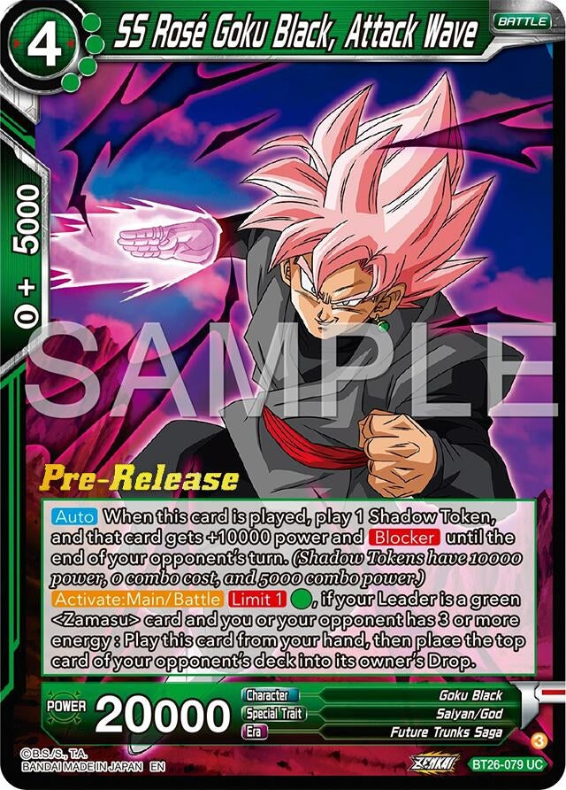 Image for SS Rose Goku Black, Attack Wave (BT26-079) (BT26) - Dragon Ball Super: Masters