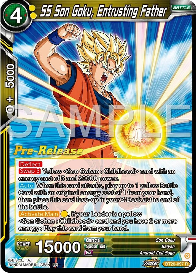 Image for SS Son Goku, Entrusting Father (BT26-097) (BT26) - Dragon Ball Super: Masters