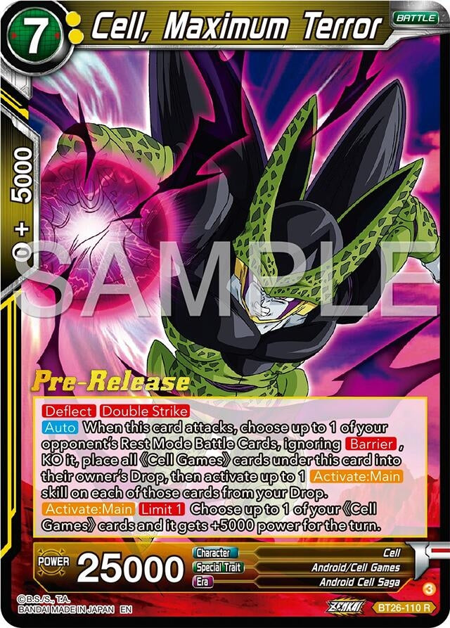 Image for Cell, Maximum Terror (BT26-110) (BT26) - Dragon Ball Super: Masters