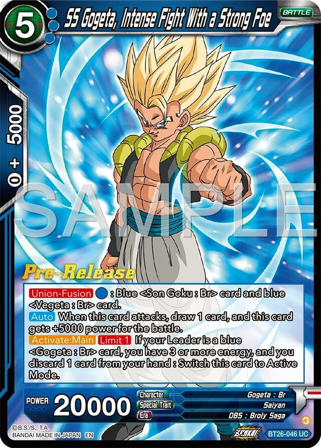 Image for SS Gogeta, Intense Fight With a Strong Foe (BT26-046) (BT26) - Dragon Ball Super: Masters