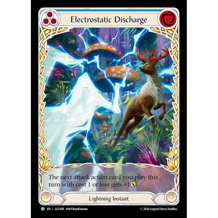 Image for Electrostatic Discharge (Blue) (Extended Art) - LGS349 (LGS349) (PR) - Flesh and Blood TCG