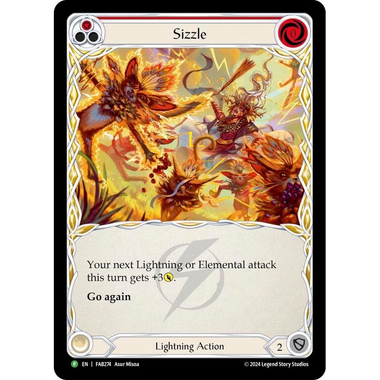 Image for Sizzle (Red) - FAB274 (FAB274) (PR) - Flesh and Blood TCG