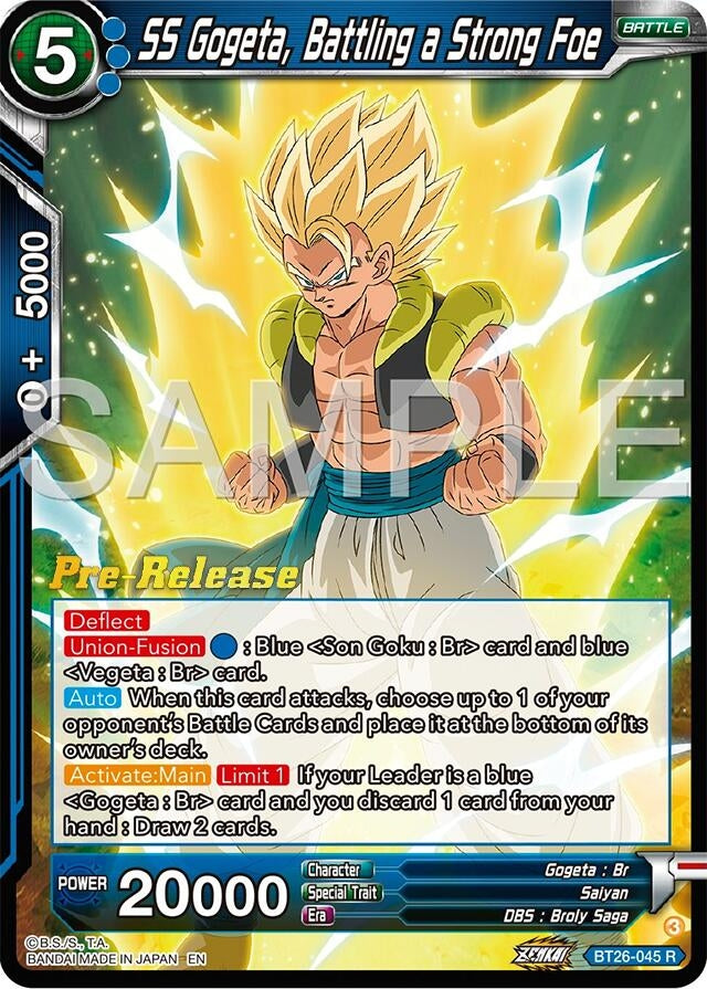 Image for SS Gogeta, Battling a Strong Foe (BT26-045) (BT26) - Dragon Ball Super: Masters