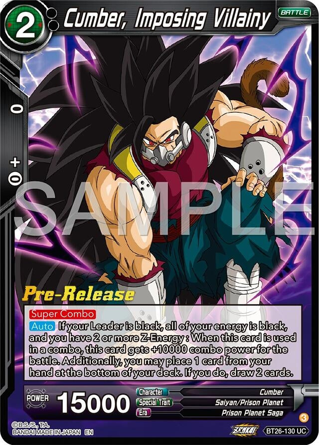 Image for Cumber, Imposing Villainy (BT26-130) (BT26) - Dragon Ball Super: Masters