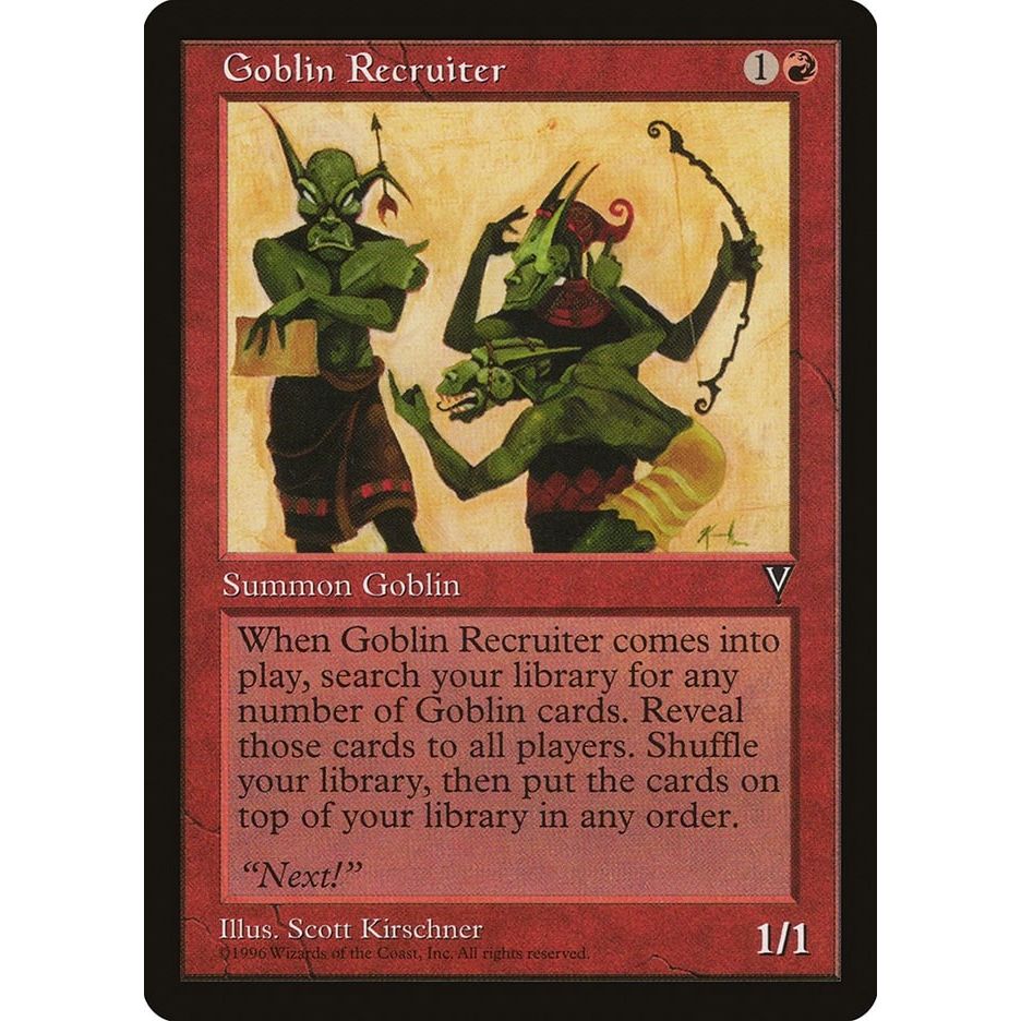 Image for Goblin Recruiter (VIS) - Magic: The Gathering