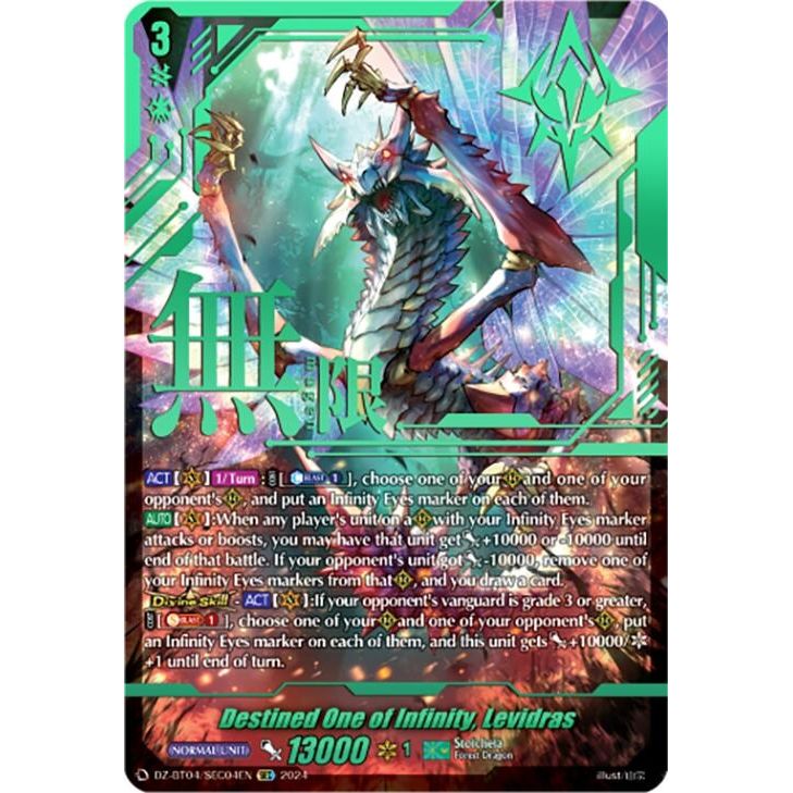 Image for Destined One of Infinity, Levidras (SEC) (DZ-BT04/SEC04EN) (DZ-BT04) - Cardfight Vanguard
