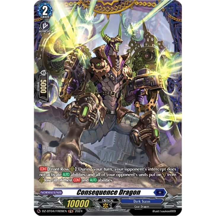 Image for Consequence Dragon (FR) (DZ-BT04/FR09EN) (DZ-BT04) - Cardfight Vanguard