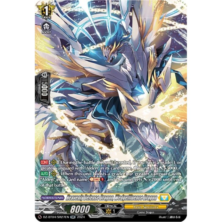 Image for Heavenly Defense Dragon, Wedgeffluence Dragon (SR) (DZ-BT04/SR27EN) (DZ-BT04) - Cardfight Vanguard