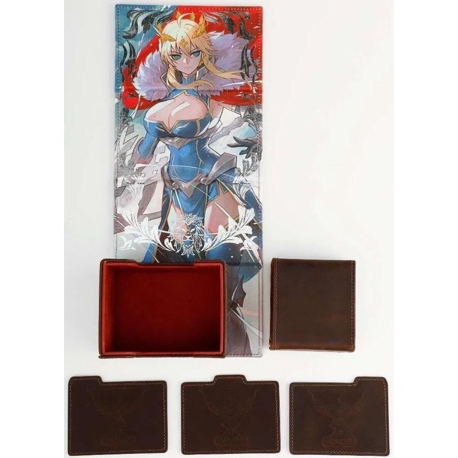 Image for Kings of Providence Genuine Leather Dicewinder Deck Box (Crown of Camelot) - Deck Boxes