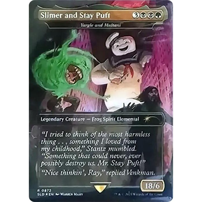 Image for Slimer and Stay Puft - Yargle and Multani (Rainbow Foil) (872) (SLD) - Magic: The Gathering