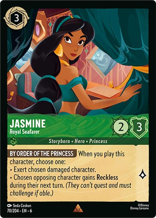 Image for Jasmine - Royal Seafarer (70/204) (6) - Disney Lorcana