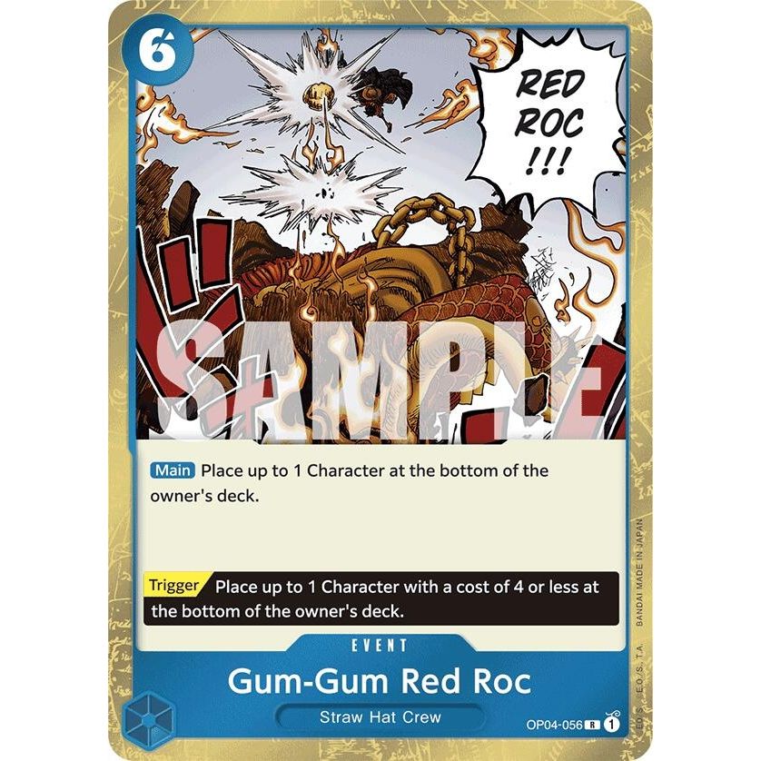 Image for Gum-Gum Red Roc (Jolly Roger Foil) (OP04-056) (PRB-01) - One Piece Card Game