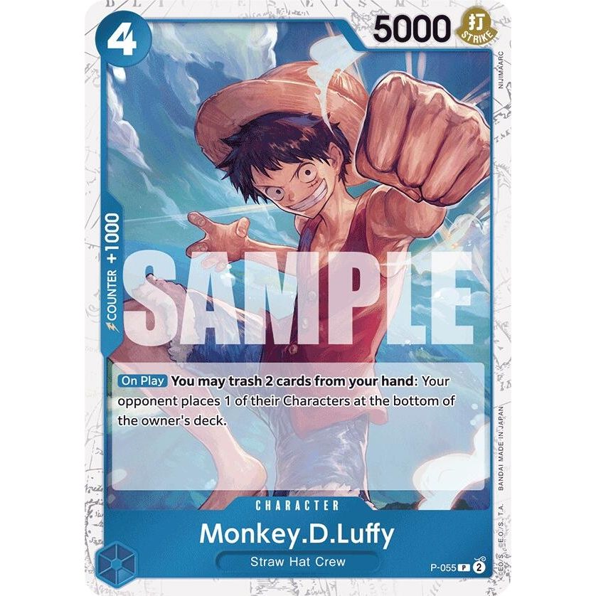 Image for Monkey.D.Luffy (P-055) (Jolly Roger Foil) (P-055) (PRB-01) - One Piece Card Game