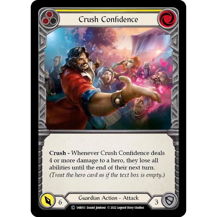 Image for Crush Confidence (Yellow) (1hb013) - Flesh and Blood TCG