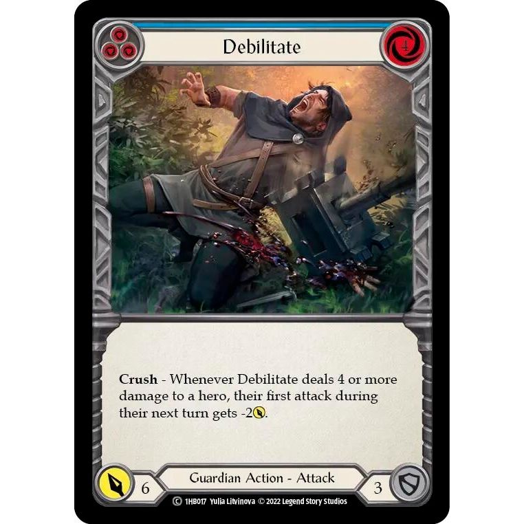 Image for Debilitate (Blue) (1HB017) - Flesh and Blood TCG