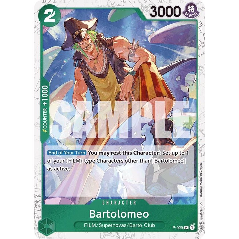 Image for Bartolomeo (P-029) (Jolly Roger Foil) (P-029) (PRB-01) - One Piece Card Game