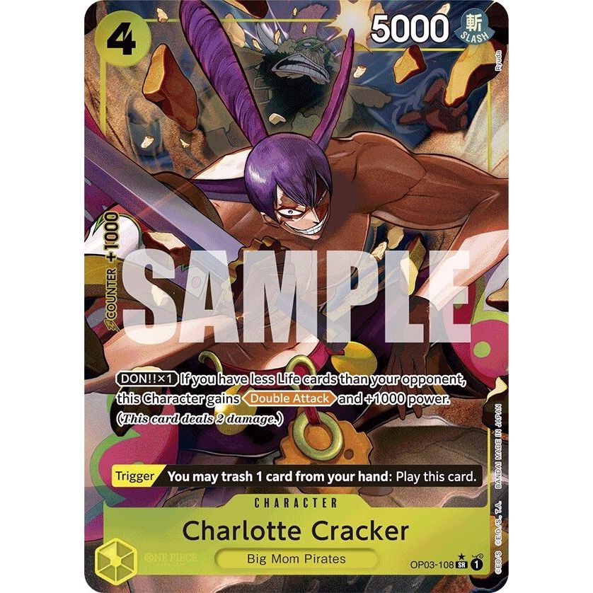 Image for Charlotte Cracker (Alternate Art) (OP03-108) (PRB-01) - One Piece Card Game