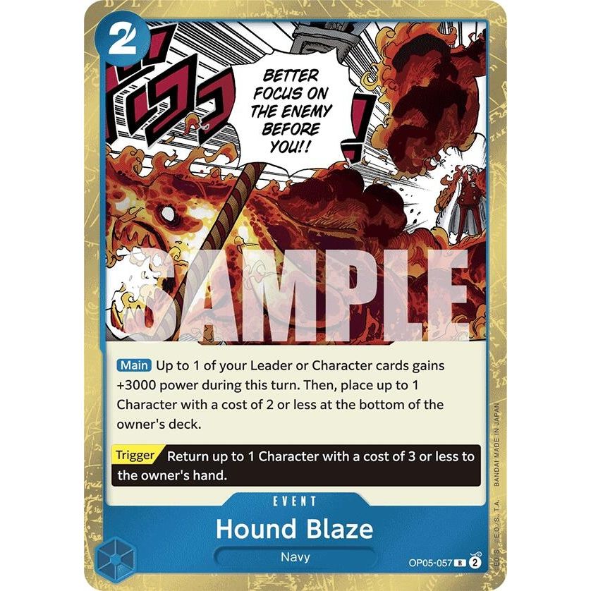 Image for Hound Blaze (Jolly Roger Foil) (OP05-057) (PRB-01) - One Piece Card Game
