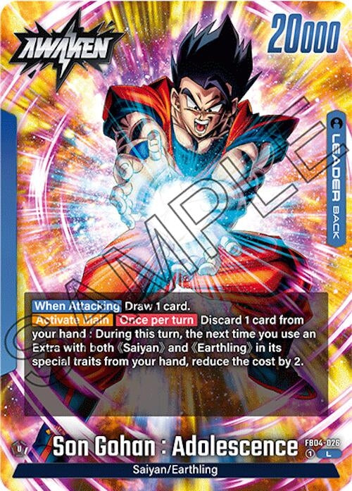 Image for Son Gohan : Adolescence - FB04-026 (FB04-026) (FB04) - Dragon Ball Super: Fusion World