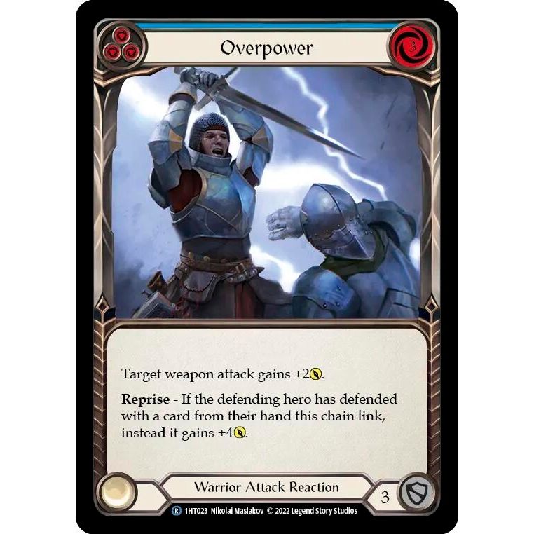 Image for Overpower (Blue) (1HT023) - Flesh and Blood TCG