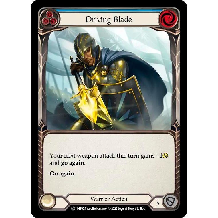 Image for Driving Blade (Blue) (1HT025) - Flesh and Blood TCG
