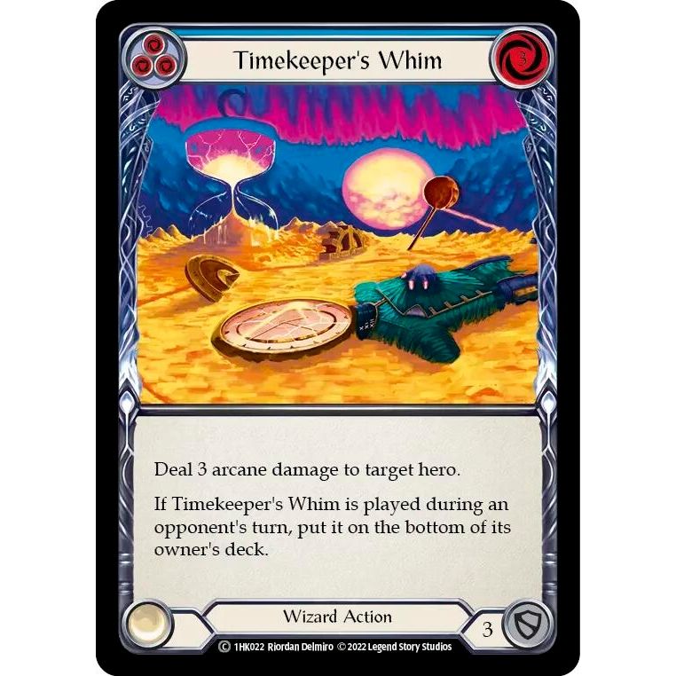 Image for Timekeeper's Whim (Blue) (1HK022) - Flesh and Blood TCG