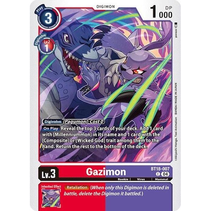 Image for Gazimon (BT18-007 C) (BT18-19) - Digimon Card Game
