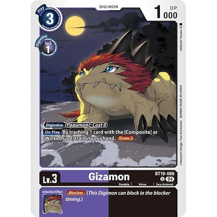 Image for Gizamon (BT19-066 U) (BT18-19) - Digimon Card Game