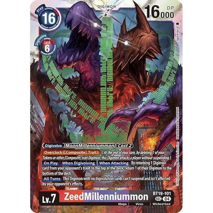 Image for ZeedMillenniummon (BT19-101 SEC) (BT18-19) - Digimon Card Game