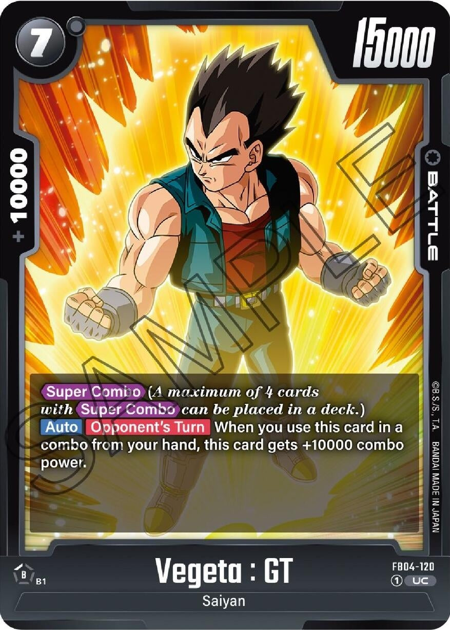 Image for Vegeta : GT (FB04-120) (FB04) - Dragon Ball Super: Fusion World