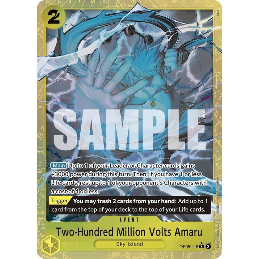 Image for Two-Hundred Million Volts Amaru (Alternate Art) (OP05-115) (PRB-01) - One Piece Card Game