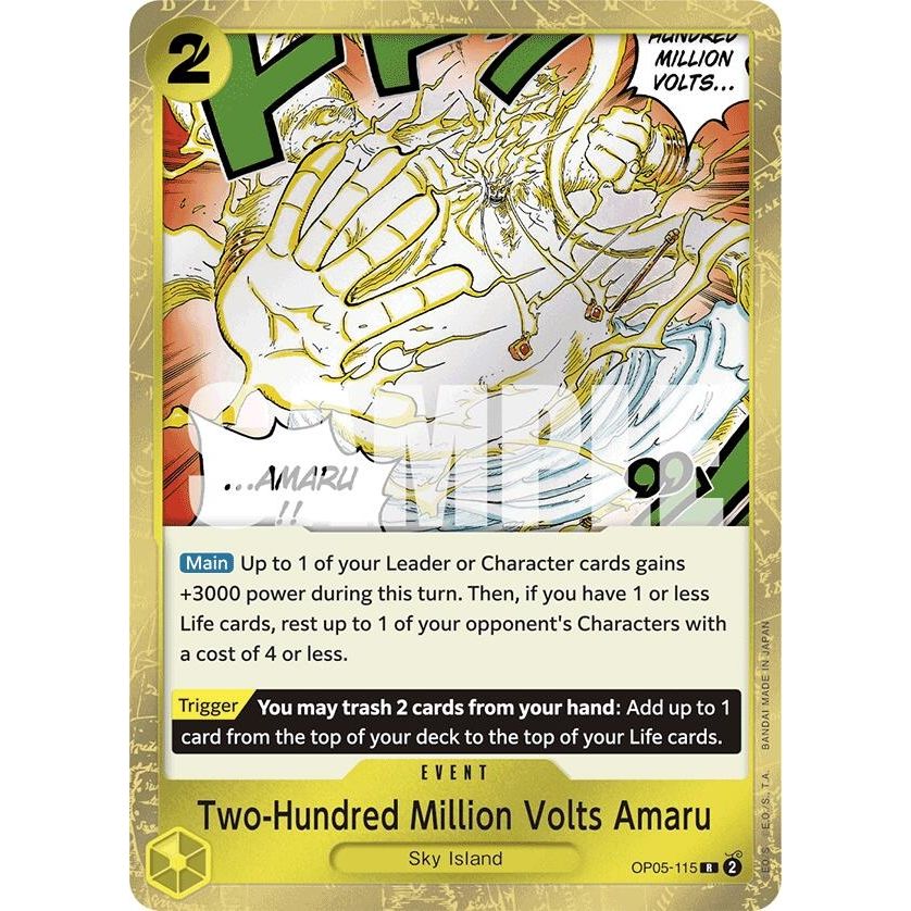 Image for Two-Hundred Million Volts Amaru (Jolly Roger Foil) (OP05-115) (PRB-01) - One Piece Card Game