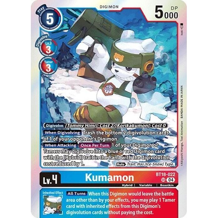 Image for Kumamon (BT18-022 SR) (BT18-19) - Digimon Card Game