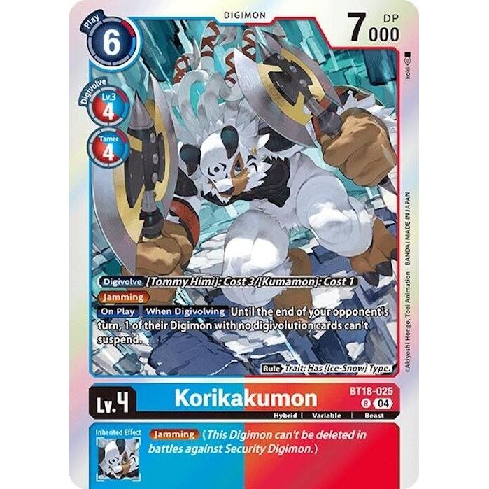 Image for Korikakumon (BT18-025 R) (BT18-19) - Digimon Card Game