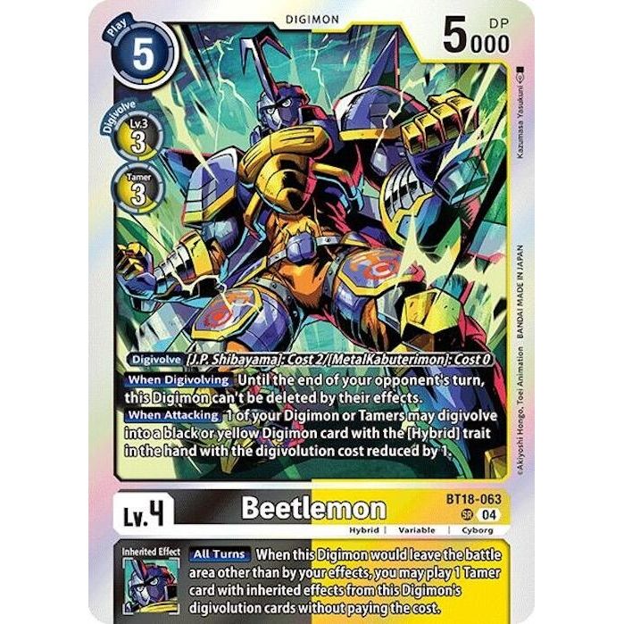 Image for Beetlemon (BT18-063 SR) (BT18-19) - Digimon Card Game