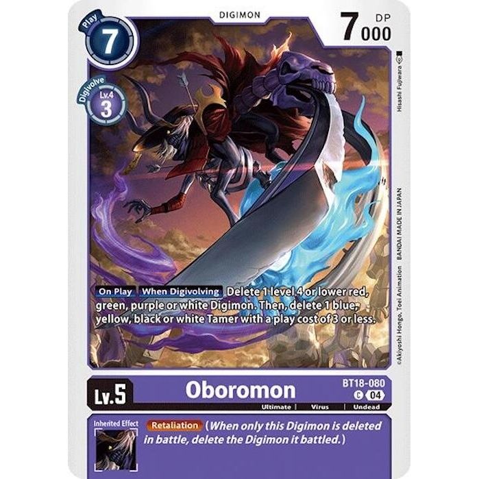 Image for Oboromon (BT18-080 C) (BT18-19) - Digimon Card Game