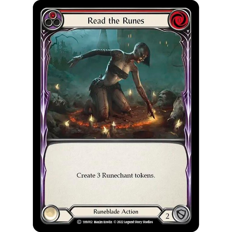 Image for Read the Runes (Red) (1HV012) - Flesh and Blood TCG