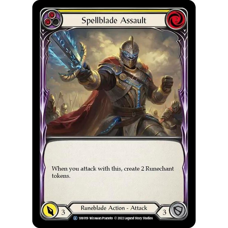 Image for Spellblade Assault (Yellow) (1HV019) - Flesh and Blood TCG