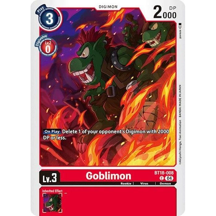 Image for Goblimon (BT18-008 C) (BT18-19) - Digimon Card Game