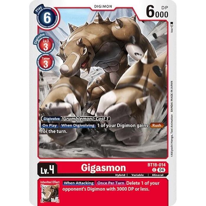 Image for Gigasmon (BT18-014 C) (BT18-19) - Digimon Card Game