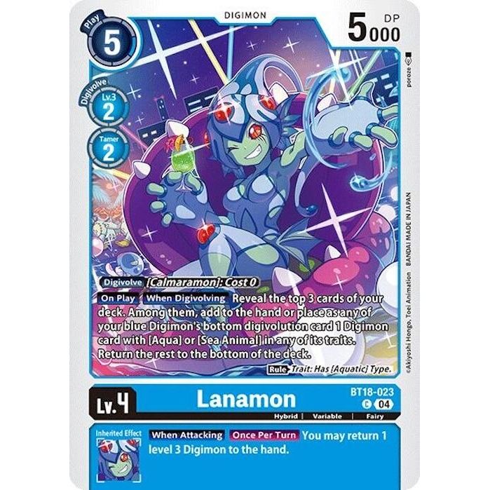 Image for Lanamon (BT18-023 C) (BT18-19) - Digimon Card Game