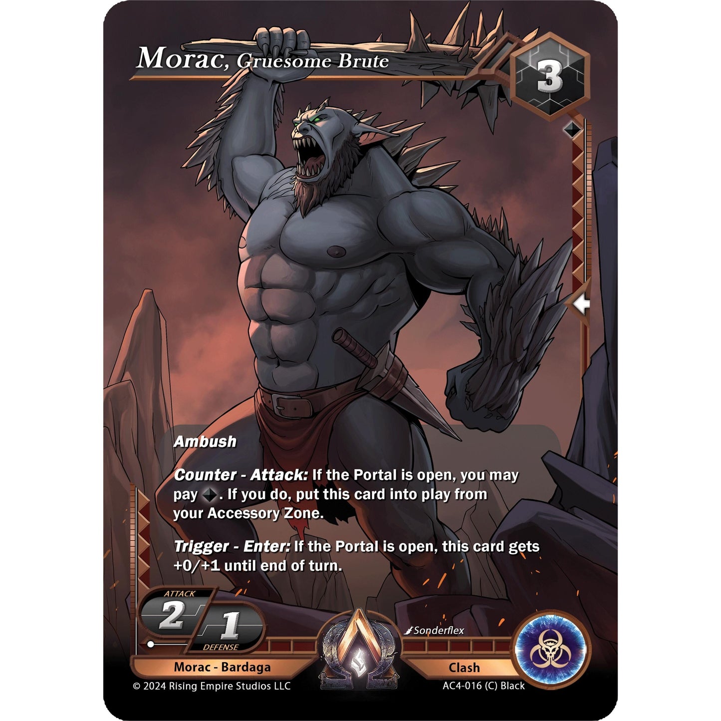 Image for Morac, Gruesome Brute (AC4-016) (AC4) - Alpha Clash