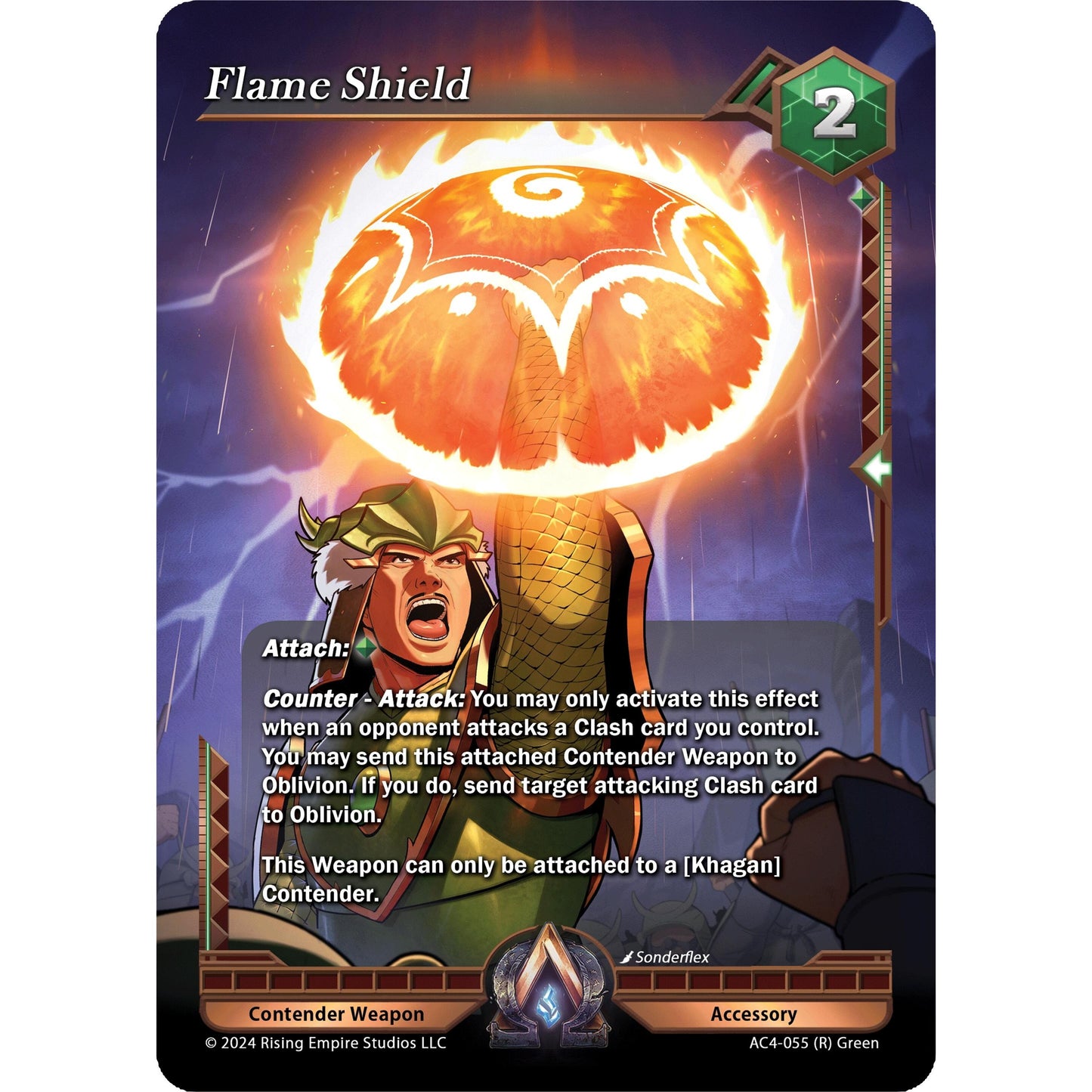 Image for Flame Shield (AC4-055) (AC4) - Alpha Clash