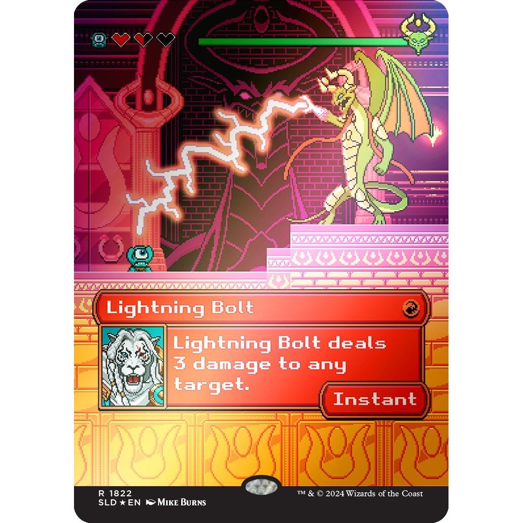 Image for Lightning Bolt (1822) (Rainbow Foil) (1822) (SLD) - Magic: The Gathering